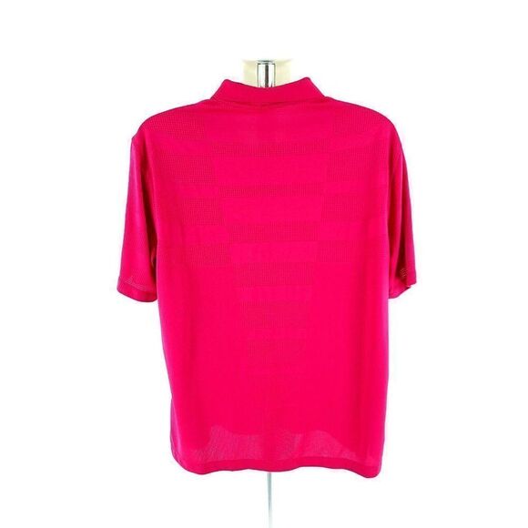 Nike Golf Tour Performance Dri-Fit Magenta Pink XL Collared Polo Shirt - Picture 6 of 10